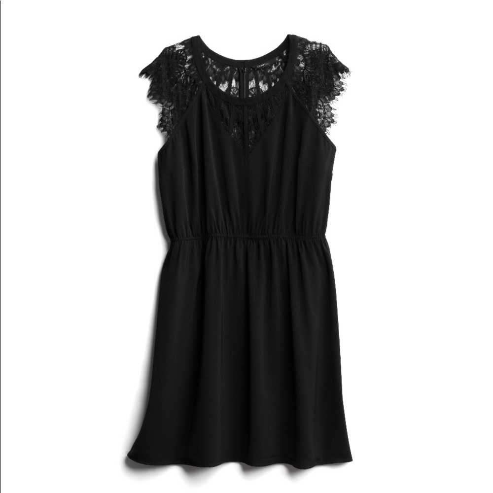 Black Lacy Sleevey Dress